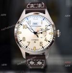 Top Replica IWC Big Pilot Power Reserve Watches SS White Face